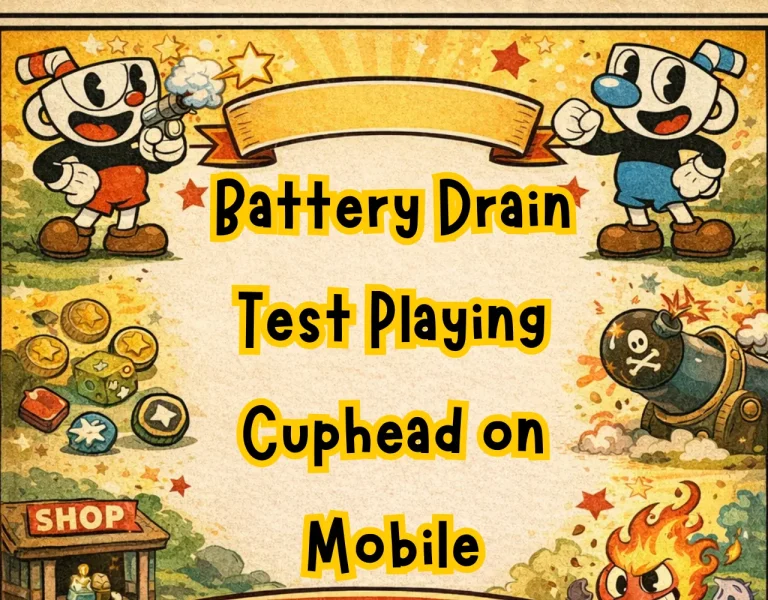 Battery Drain Test Playing Cuphead on Mobile