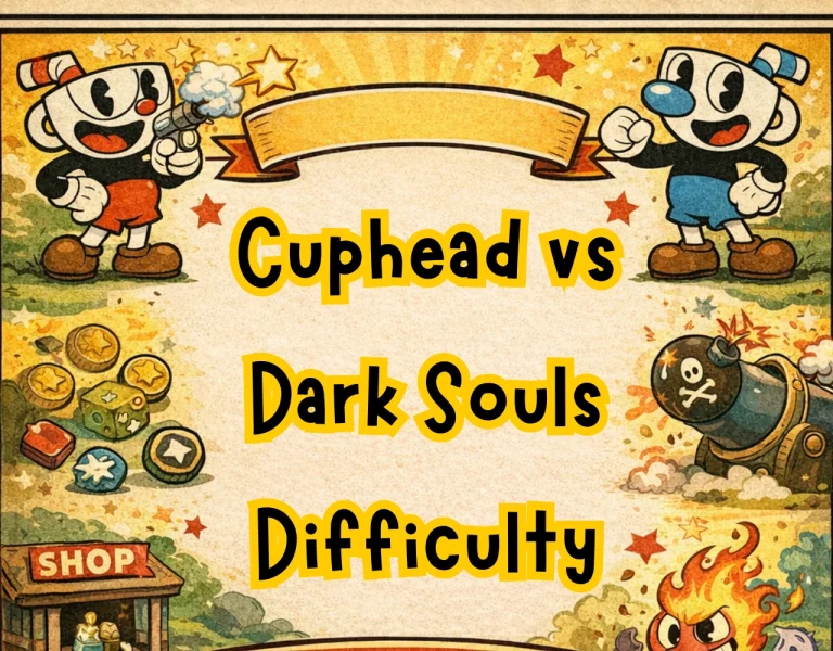 Cuphead vs Dark Souls Difficulty