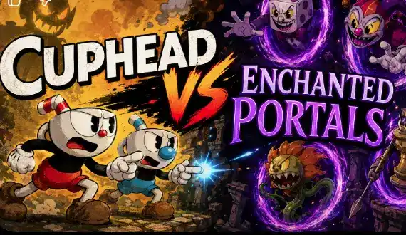 Cuphead vs Enchanted Portals